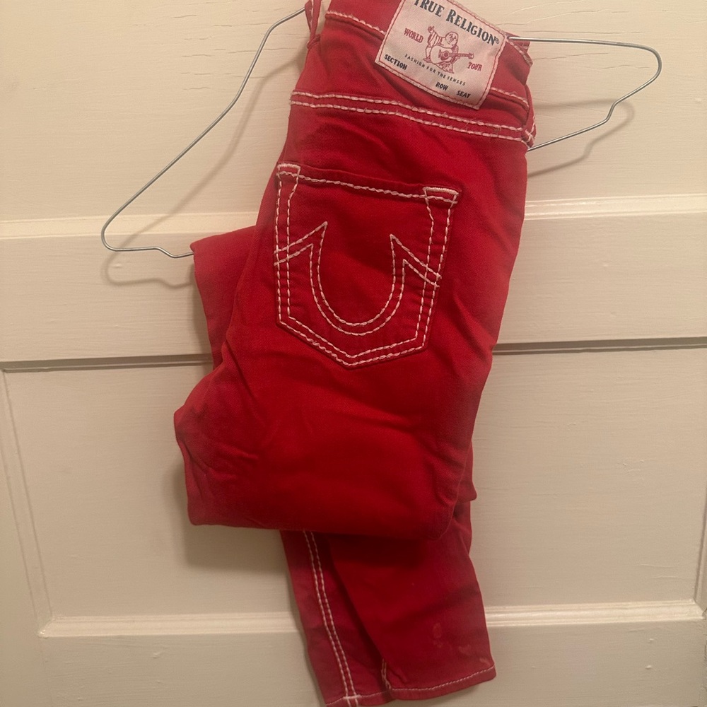 True Religion Red Jeans